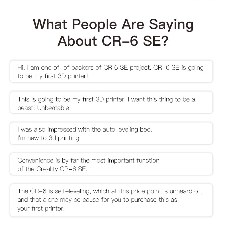 Creality CR6 SE 3dprinter  